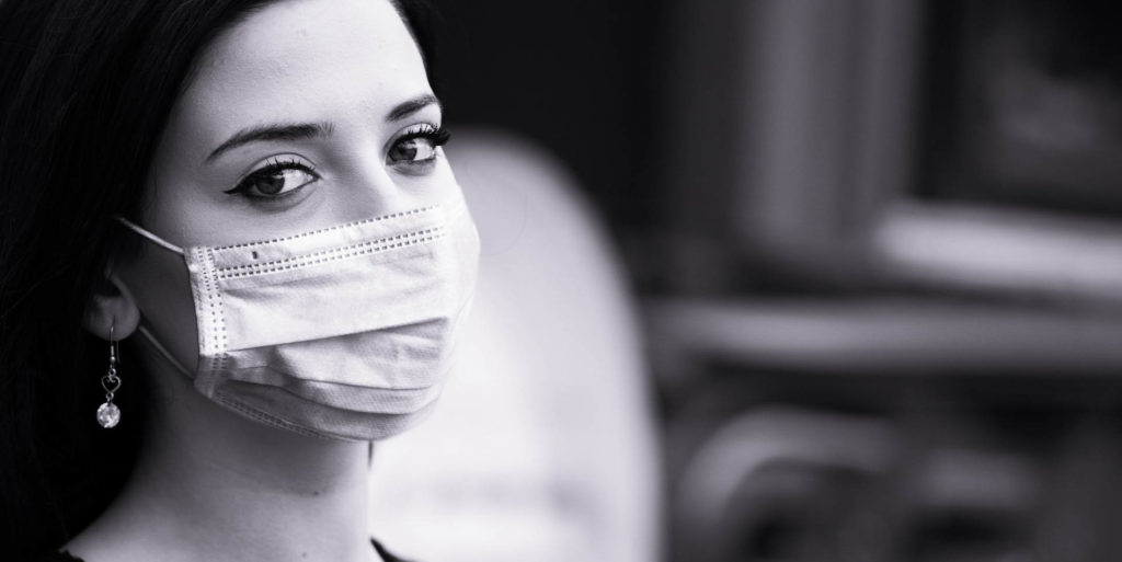 lady wearing mask