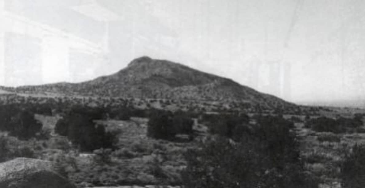 Here is Monzano Mountain in Albuquerque, New Mexico, which is known to be home to miles of underground tunnels and galleries for nuclear weapon storage and research.